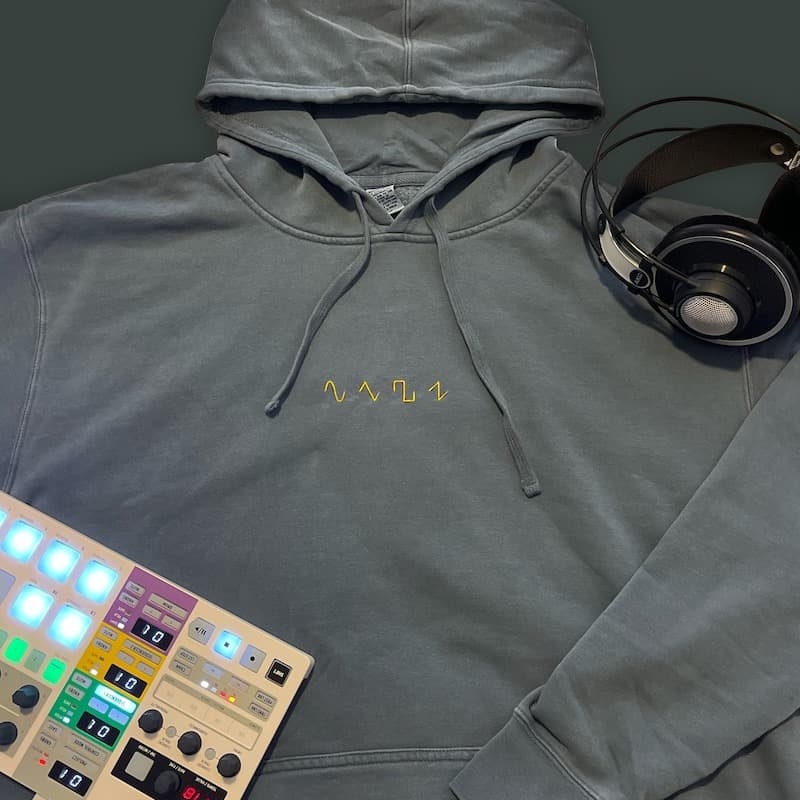 Basic Shapes Hoodie (Blue)